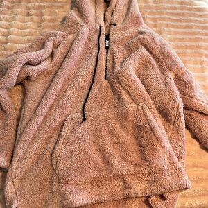 Cozy Pink Fleece Hoodie